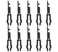 TOYZFRIENDY 10pcs Fire Alarm Emergency Key Switches with Glass Break Function for Interior and Bedroom Doors, Black Safety Reset Button Keys for Panic and Privacy Lock Systems