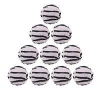 TOYZFRIENDY 10pcs Leopard Print Cat Balls for Indoor Kittens - 4cm Fuzzy Interactive Play Exercise Multipack for Physical Activity and Cat Entertainment