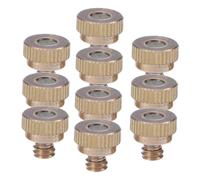TOYZFRIENDY 10pcs Low Pressure Misting Nozzles Outdoor Garden Spray Nozzle Heads Stainless Steel Cooling System for Irrigation Atomization and Water Saving