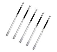 TOYZFRIENDY 10Pcs Metal Pencil Extenders Dual-ended Short Pencil Holder for Art and Office Use Reusable Crayon and Pen Extender with Comfortable Texture and Easy Installation