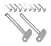 TOYZFRIENDY 10pcs Metal Tube Key Squeezer Manual Toothpaste Roller Dispenser Portable Squeezing Tool for Cosmetic Cream Hair Dye Paint Tubes Bathroom Use