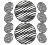 TOYZFRIENDY 10pcs Microphone Grille Replacement Mesh Heads for Dynamic Mics Compact Lightweight Mic Accessories for Ktv Stage Conference News Interview Use
