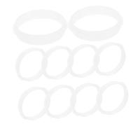 TOYZFRIENDY 10PCS Plastic Hamster Tube Rings Lightweight Tunnel Connectors for Small Pets Cage Coupling Compatible with Hamsters Squirrels Hedgehogs Guinea Pigs Safe Secure Habitat Expansion