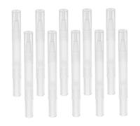TOYZFRIENDY 10pcs Refillable Nail Oil Pens with Brush Tip Transparent Twist Tubes for Precise Cuticle Oil Application and DIY Nail Care Portable Cosmetic Lip Gloss Holders for Travel
