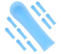 TOYZFRIENDY 10pcs Replacement Silicone Ear Spoon Sleeves for Safe Ear Wax Removal Comfortable and Reusable Earwax Cleaning Covers Easy to Replace Blue Accessories