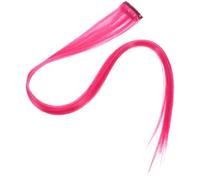 TOYZFRIENDY 10pcs Rose Red Synthetic Hair Clip-in Extensions Straight Colored Highlight Hairpieces Lightweight Washable Fashion Hair Clips for Women and Secure Comfortable All-day Wear