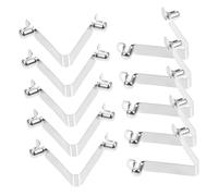 TOYZFRIENDY 10Pcs Shape Spring Snap Clips Kayak Paddle Boat Pole Locking Buckles Lightweight Space-saving Tent Pole Accessories for Camping and Outdoor Use