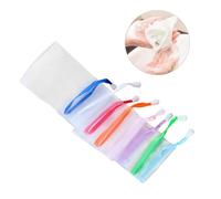TOYZFRIENDY 10PCS Soap Saver Pouch Net for Handmade Soap Exfoliating Mesh Bag with Drawstring Closure Quick Drying Body and Facial Cleaning Tool Random Color Random Color
