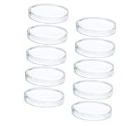 TOYZFRIENDY 10Pcs Transparent Petri Dishes with Lids Clear Culture Trays for Laboratory Cell Tissue Experiments Lightweight Plastic Containers for Scientific Research and Sample Purity