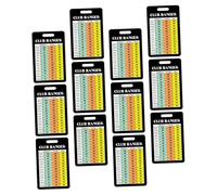 TOYZFRIENDY 12 Sheet Golf Score Counter Cards with Large Font for Easy Reading Compact Portable Golf Range Chart Cards for Accurate Scoring and Rule Reference the Course