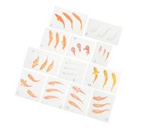 TOYZFRIENDY 12 Sheets Small Goldfish Decorative Epoxy Stickers for DIY Art Realistic Crystal Resin Fish Decals for Glass Containers and Transparent Surfaces Bright Lifelike Goldfish Home Decor