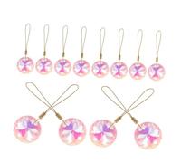 TOYZFRIENDY 12pcs Crystal Pendants Hanging Wall Decor for Christmas Tree Wedding Party Home Lightweight Iridescent Sun Catchers Indoor Window Ornaments with Sparkling Prism Flower Design