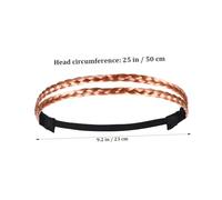 TOYZFRIENDY 12pcs Elastic Braided Women Headbands Soft Lightweight Hair Bands for Short Curly Wavy Hair Comfortable Skin-friendly Accessories for Office Party Wedding Daily Wear