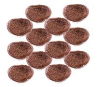 TOYZFRIENDY 12pcs Faux Bird Nest Decorative Garden Moss Landscape Ornaments Rustic Style Natural Look for Wedding Easter Christmas Party Patio and Bird Cages