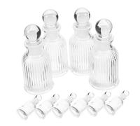 TOYZFRIENDY 12pcs Glass Holy Water Bottles with Caps for Catholic Baptism Wedding Favors Transparent Portable Vials for Religious Ceremonies and Christian Gifts