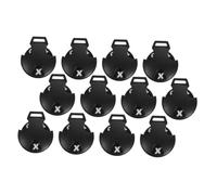 TOYZFRIENDY 12pcs Heart Shaped Golf Club Number Tags with Secure Rotating Mechanism Clear Identification Labels for Golf Headcovers Portable and Stylish Accessories for Recognition