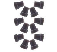 TOYZFRIENDY 12pcs Heavy Duty Rubber Cane Tips Inner Replacement Anti-Slip Walking Stick Crutch Leg Caps for Canes Commode Chairs and Walkers Noise-reducing Stability Support