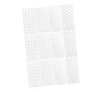 TOYZFRIENDY 12pcs Impression Fondant Embossing Molds for Cake Decorating Easy Release and Reusable Texture Mats for Chocolate Pastry DIY Baking Creativity