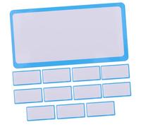 TOYZFRIENDY 12pcs Magnetic Dry Erase Cards with Reliable Hold Writable Name Tags for Classroom and Office Organization Blue Magnetic Labels for Whiteboard Fridge and Iron Surfaces