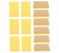 TOYZFRIENDY 12pcs Reusable Kitchen Cleaning Sponges Multi-Functional Soft Dishwashing Scrub Pads for Pots Sinks and Surfaces Gentle Non-Scratch Absorbent Wok Sponges