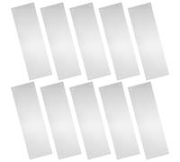 TOYZFRIENDY 12pcs Small Animal Cage Splash Guards 100 Cable Ties, Removable Urine Liner Panels 35.6x11.5cm for Pet Cage Litter Box Protection and Scatter Control