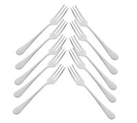 TOYZFRIENDY 12pcs Stainless Steel Mini Dessert Forks Compact Cake and Fruit Forks for Home and Restaurant Use Multi-Functional Appetizer Picks for Parties and Outdoor Events