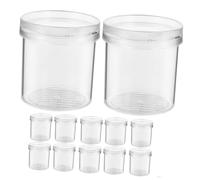 TOYZFRIENDY 15Pcs Transparent Insect Observation Cups with Ventilated Lids Portable Critter Containers for Breathing Bugs and Feeding Suitable for Nature Exploration and Science Learning