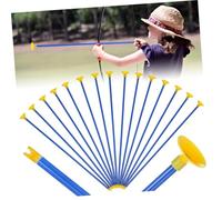 TOYZFRIENDY 16 Pcs Suction Cup Arrows for Bow Plastic Archery with Rounded Tips Safe for Indoor and Outdoor Play Enhances Hand-eye Coordination and Concentration for Ages