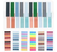 TOYZFRIENDY 1600pcs Colored Index Tabs Adhesive Notes Stickers Portable Reading Strips Book Page Markers Professional Highlight Tabs for Office and Study