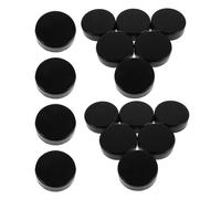 TOYZFRIENDY 16pcs Black Foam Ice Hockey Pucks Indoor Soft Training Replacement Puck Set for Floor Hockey Table Games Family Parties