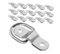 TOYZFRIENDY 16pcs Heavy Duty Cargo Tie Down Rings D Rings Anchors Surface Mount for Trailer Truck Suv Van Bed Brackets Secure Lashing Points for Cargo Transport
