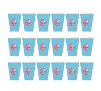 TOYZFRIENDY 18Pcs Gender Reveal Popcorn Boxes Set Small Popcorn Containers Party Favors for Boys and Birthday Decorations