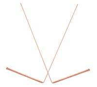 TOYZFRIENDY 2 Pcs Copper Dowsing Rods Flexible Divining Tools for Water Treasure Finding Spirit Detection Portable Geological Exploration Instruments for Agriculture Construction