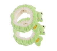 TOYZFRIENDY 2 pcs Cute Plush Frog Skincare Headbands Soft Animal Hair Accessories for Face Washing Spa Makeup Mask Application Comfortable and Adorable