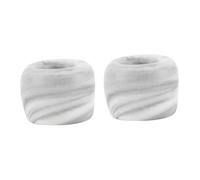 TOYZFRIENDY 2 Pcs Marble Toothbrush Holder Ceramic Ring Design Toothbrush Organizer for Home and Kitchen Bathroom Storage Stand
