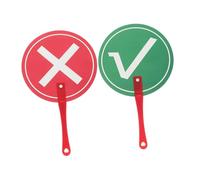 TOYZFRIENDY 2 Pcs True False Voting Paddles Classroom Response Boards Plastic Student Feedback Reaction Tools for Teachers and Game Scoring