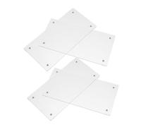 TOYZFRIENDY 2 Sets Magnetic Acrylic Photo Frame Double Sided Clear Floating Picture Holder for Wall Desktop Display Compatible with Price Tags and Table Cards