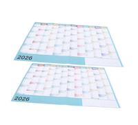 TOYZFRIENDY 2 Sets Yearly Planner Chart Large Wall Calendar Full Year Academic Planning Chart Monthly Schedule Poster for Home Office Classroom