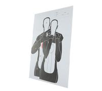 TOYZFRIENDY 2 Sheets Reusable Targeted Paper for Shooting Practice Creative Head Chest Ring Sport Practice Easy Mount for Archery and Arrow Training
