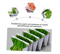 TOYZFRIENDY 200pcs Nail Extension Forms Nail Guide Stickers for Crystal and Gel Professional Accessories for French Almond Coffin Ballerina Sculpting Green and Orange Colors Compact and Easy