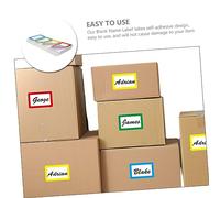 TOYZFRIENDY 200Pcs Writable Name Tag Stickers Self-Adhesive Adhesive Labels for Home Office School Plain Sticky Name Tags for Organizing Storage and Classification