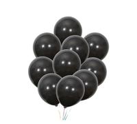 TOYZFRIENDY 20pcs Black Matte Round Latex Balloons for Birthday Wedding Halloween Party Decorations Premium Safe Material for Indoor Outdoor Celebrations and Photo Shoots
