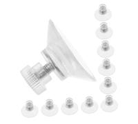 TOYZFRIENDY 20pcs Clear Suction Cup Hooks with Threaded Screw for Heavy Duty Wall Mounting Secure Grip Smooth Surfaces for Kitchen Bathroom Living Easy Tool Installation and Clean Removal