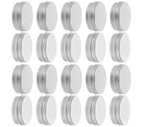 TOYZFRIENDY 20pcs Dog Scent Training Jars Aluminum Nosework Canisters Screw Lids for Scent Detection Practice in Training Sessions