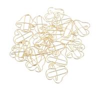TOYZFRIENDY 20pcs Gold Mushroom Paper Clips Decorative Creative Office Fixing Paperclip for School Exam Bills Scrapbooking Wedding Document Organization