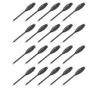 TOYZFRIENDY 20pcs Golf Scoring Pencils with Eraser and Clip, 4.8" Compact Black Oval Handle Golf Pencils for Golfers and Sports Use