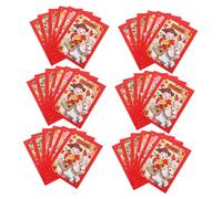 TOYZFRIENDY 20pcs Horse Red Envelopes for Chinese Year Sturdy Paper Lunar Spring Festival Money Bags with Cartoon God of Wealth Design Symbolic Prosperity Packets for Wedding Birthday