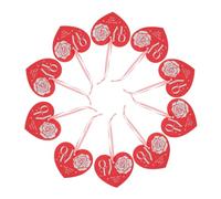 TOYZFRIENDY 20pcs Love Heart Paper Tags Mini Note Cards with Expressive Writing Area for Valentine S Day Wedding Birthday Presents Red Creative Heart-shaped Greeting Cards