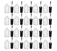 TOYZFRIENDY 20pcs Nail Oil Refill Bottles Empty Nail Gel Container Black