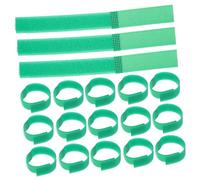 TOYZFRIENDY 20pcs Non Slip Pet Bootie Fastener Straps Elastic Shoe Bands for Dogs Cats Green Secure Fit Rainy Weather Paw Protector Accessories